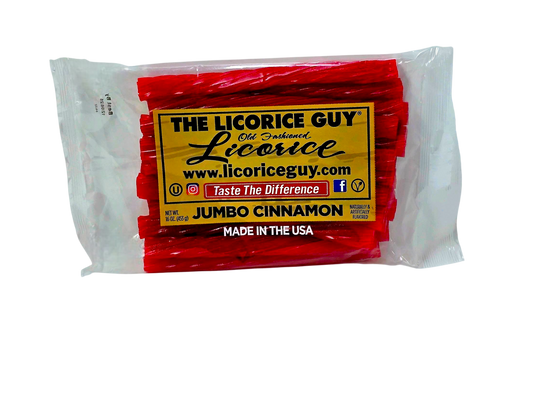 Cinnamon flavored licorice from The Licorice Guy.