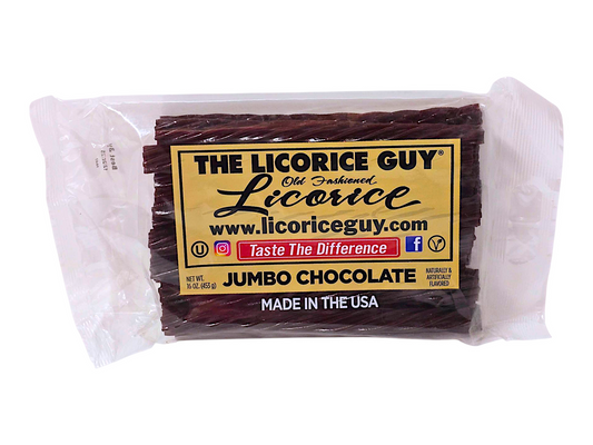 Chocolate flavored licorice from The Licorice Guy.