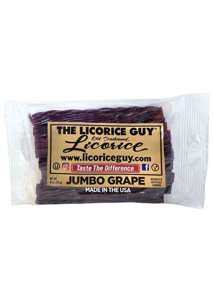 Grape flavored licorice from The Licorice Guy. 