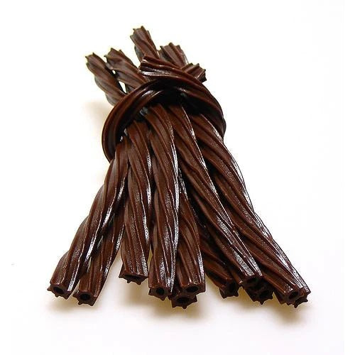 Chocolate flavored licorice from The Licorice Guy. 
